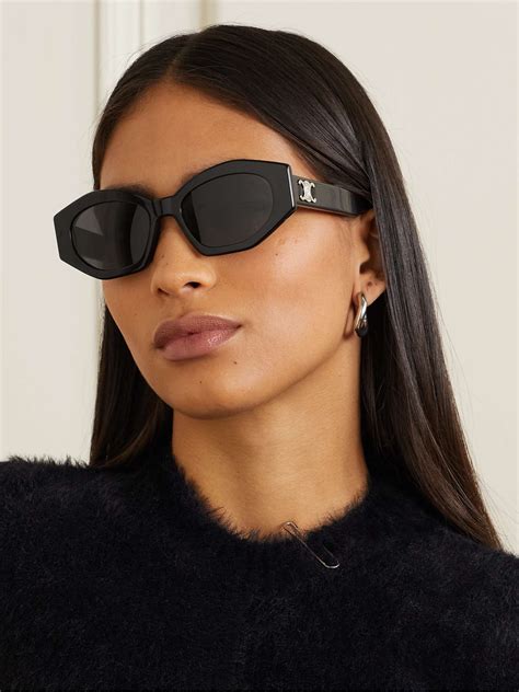 celine eyewear cat eye acetate sunglasses|celine cat eye s193 sunglasses.